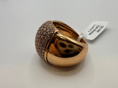 Pave diamond dome ring 18KT gold