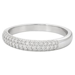Pavé Diamond Domed Band