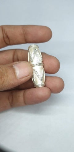 Pave diamond Dze beads 925 sterling silver