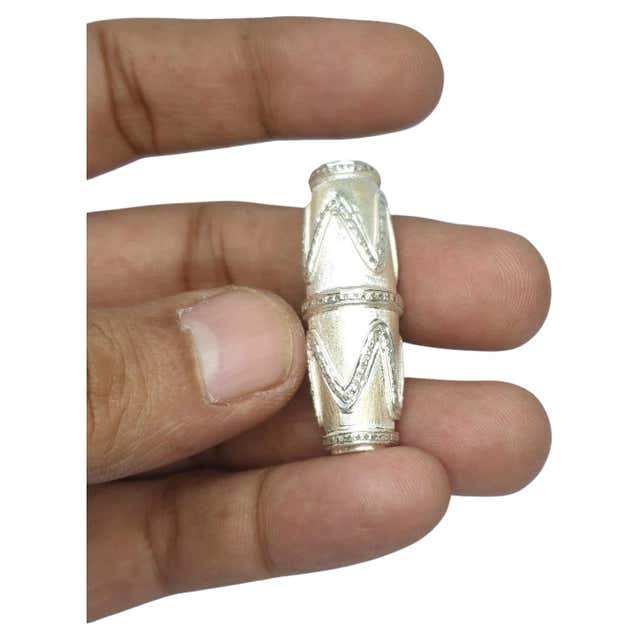1 Pc Pave Diamond Designer Round Beads 925 Sterling Silver Charm Beads ...
