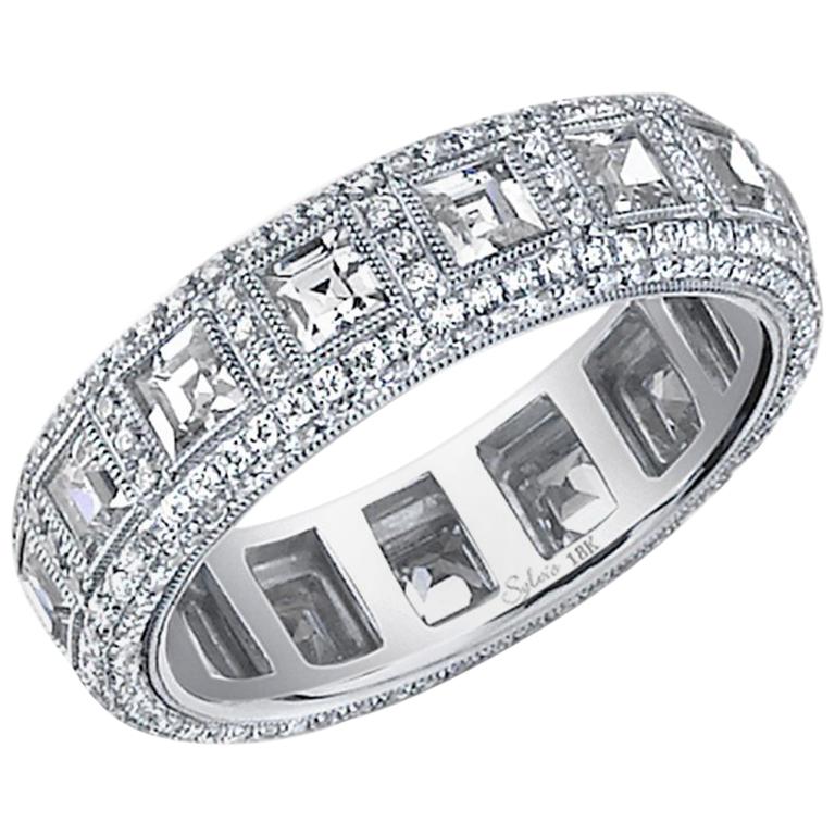 Pave Diamond Fashion Ring FR517 For Sale