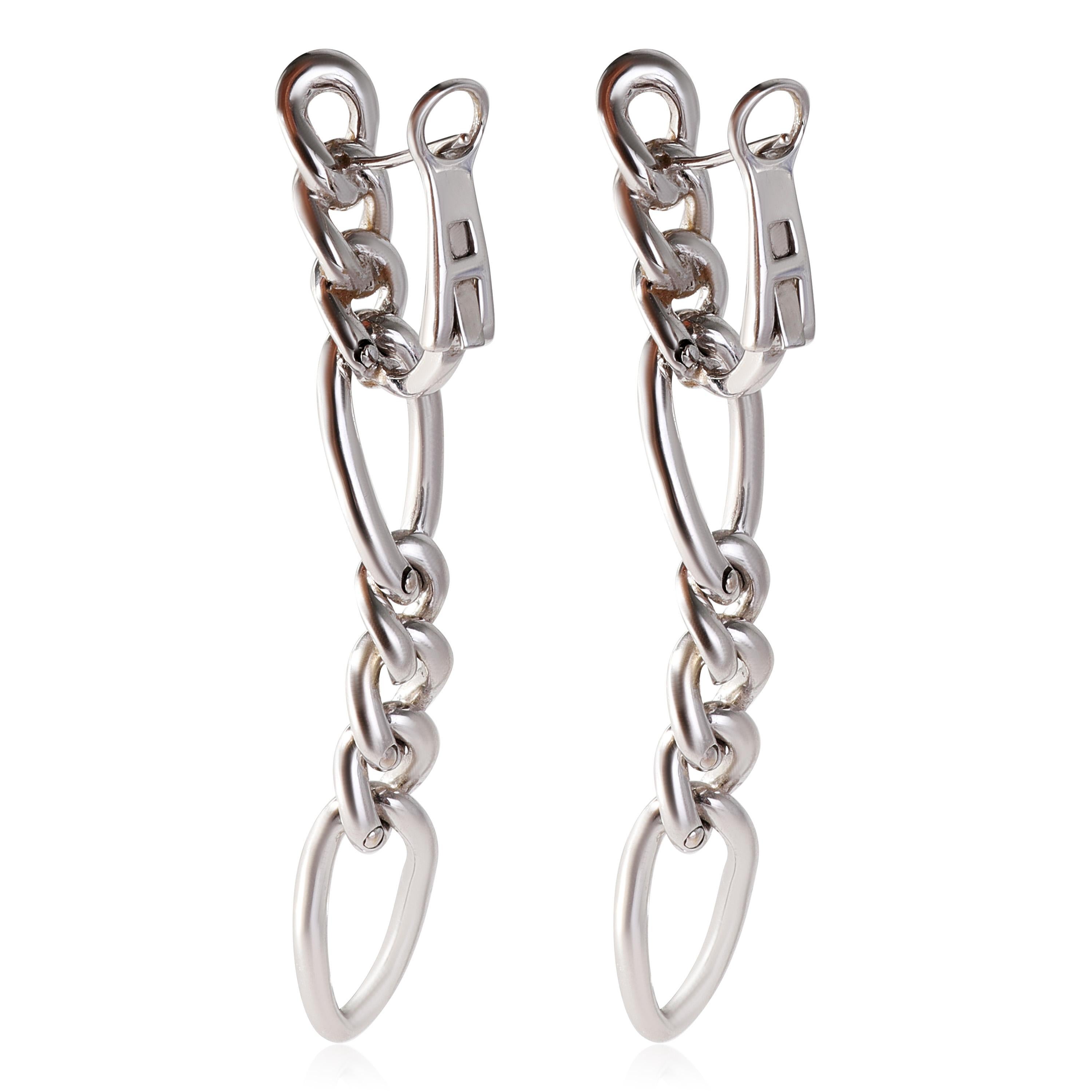 pave link earrings