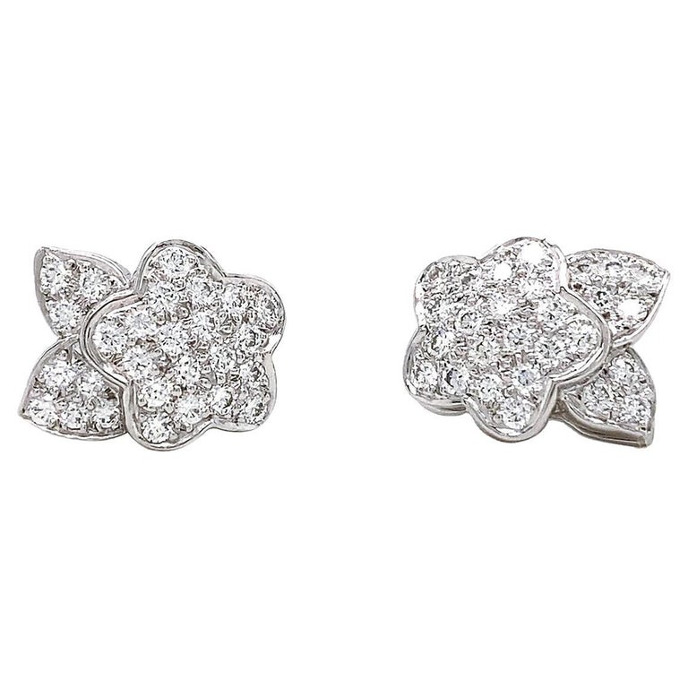 LEMON FLOWER EARRINGS - PAVÉ CRYSTALS