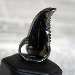 Pave Diamond Full Finger Ring 925 Sterling Silver Handmade Ring Leaf Shaped Ring