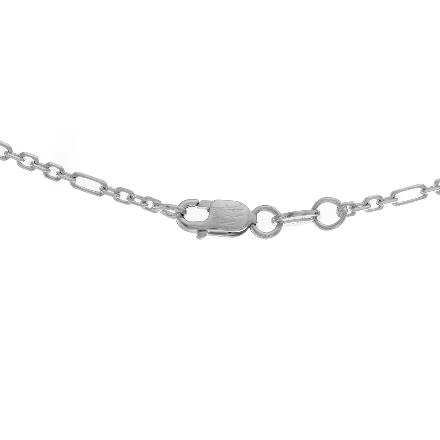 Halskette mit Herzanhänger aus 18 Karat Weißgold mit Diamanten im Zustand „Hervorragend“ im Angebot in Dallas, TX