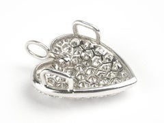Pave Diamond Heart Pendant