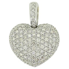 Colgante Corazón Diamante Pave