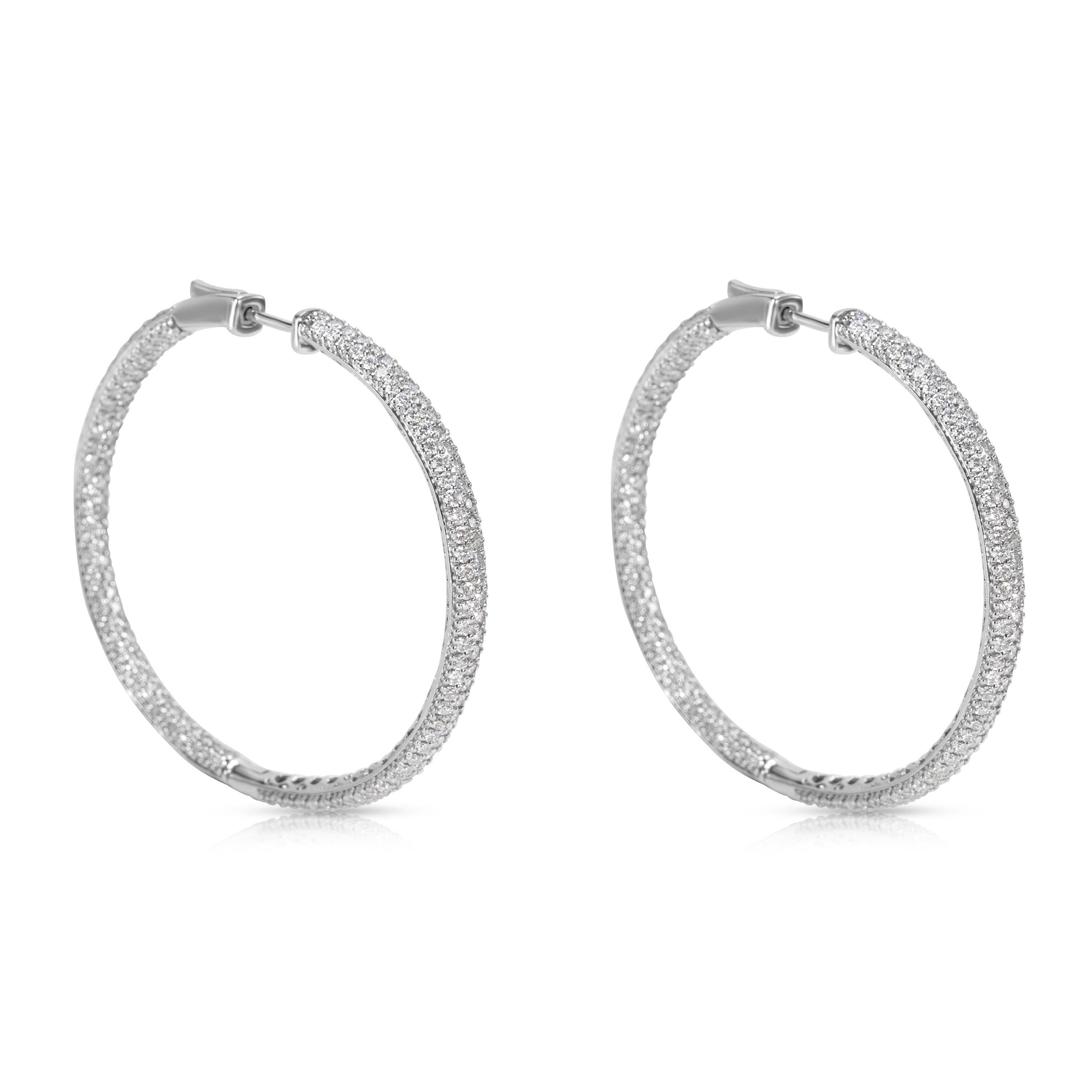 Brand New & unworn.  Earrings measure 2 inches in length.

Stone Type: Diamond
Stone Shape: Round
Stone Weight: 6.68 ctw
Stone Color: F-G
Stone Clarity: VS1-VS2
