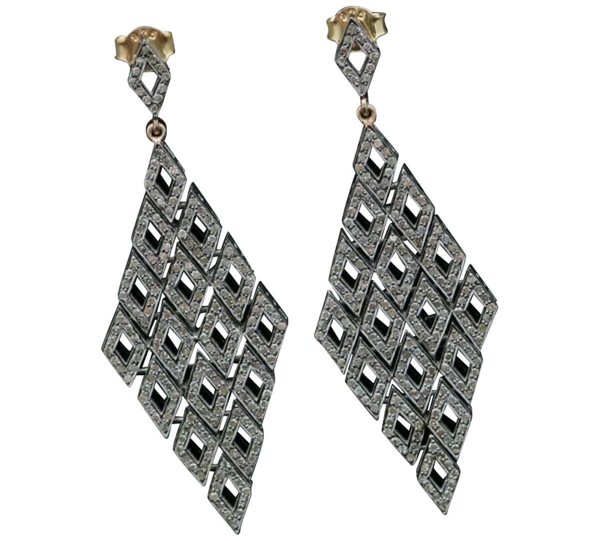 Boucle d'oreille cerf-volant en diamant pavé Argent 925 Bijoux pour femmes Boucle d'oreille en diamant Cadeau en vente