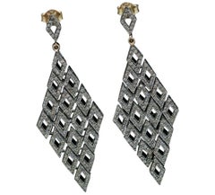 Boucle d'oreille cerf-volant en diamant pavé Argent 925 Bijoux pour femmes Boucle d'oreille en diamant Cadeau