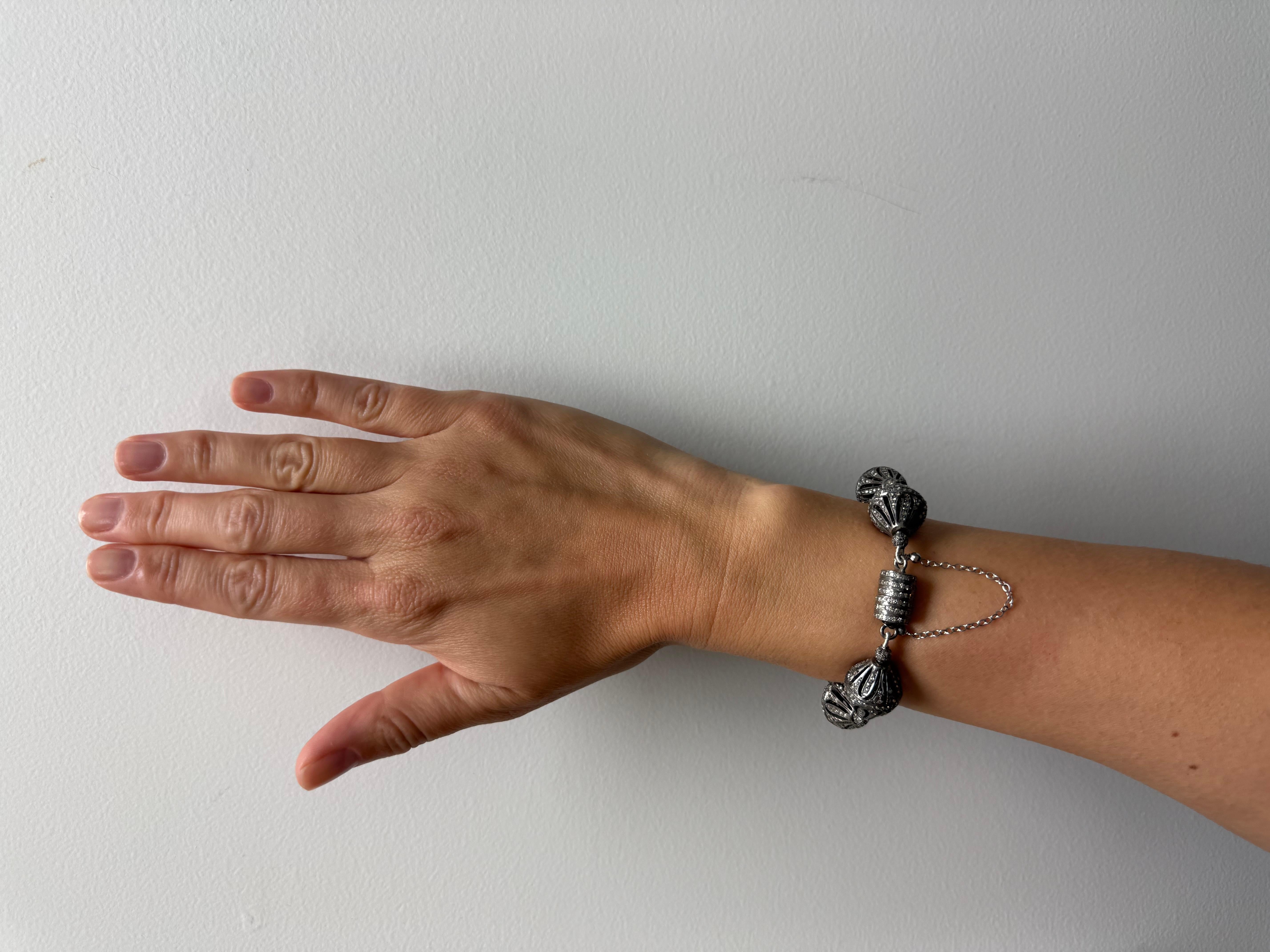 Pave Diamant-Gitter Paradizia Armbänder im Zustand „Neu“ im Angebot in Laguna Beach, CA