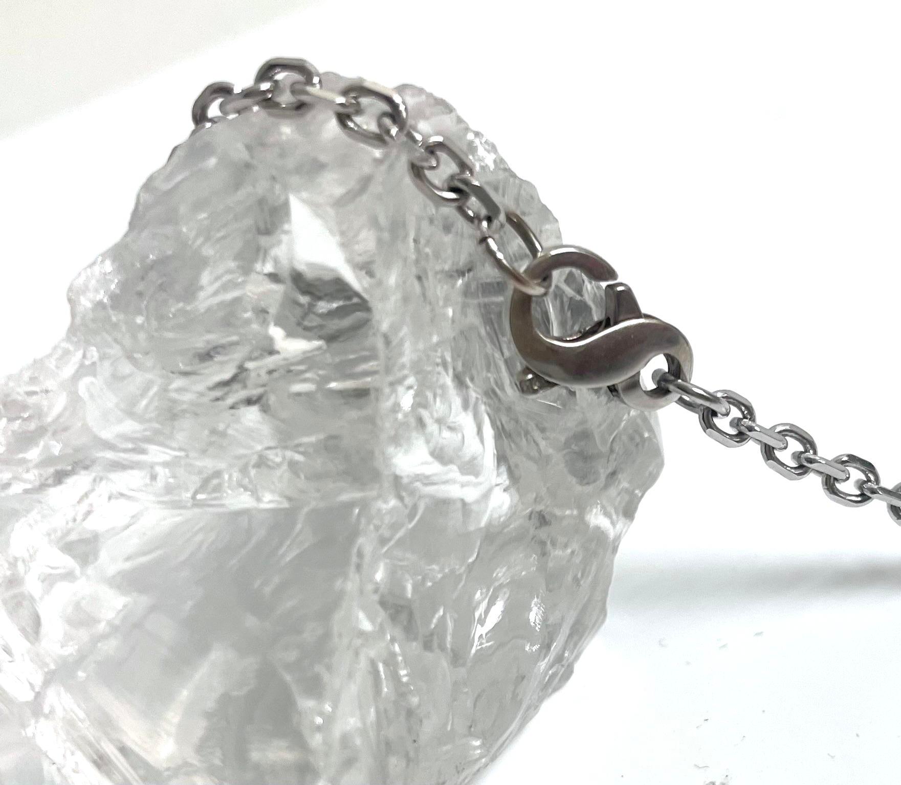 Collier Paradizia en treillis de diamants pavés Pour femmes en vente