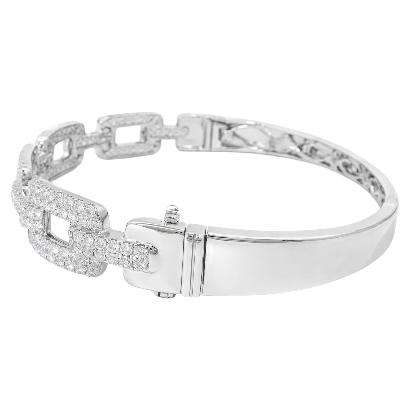 Pavé Diamond Link Bangle - image 2