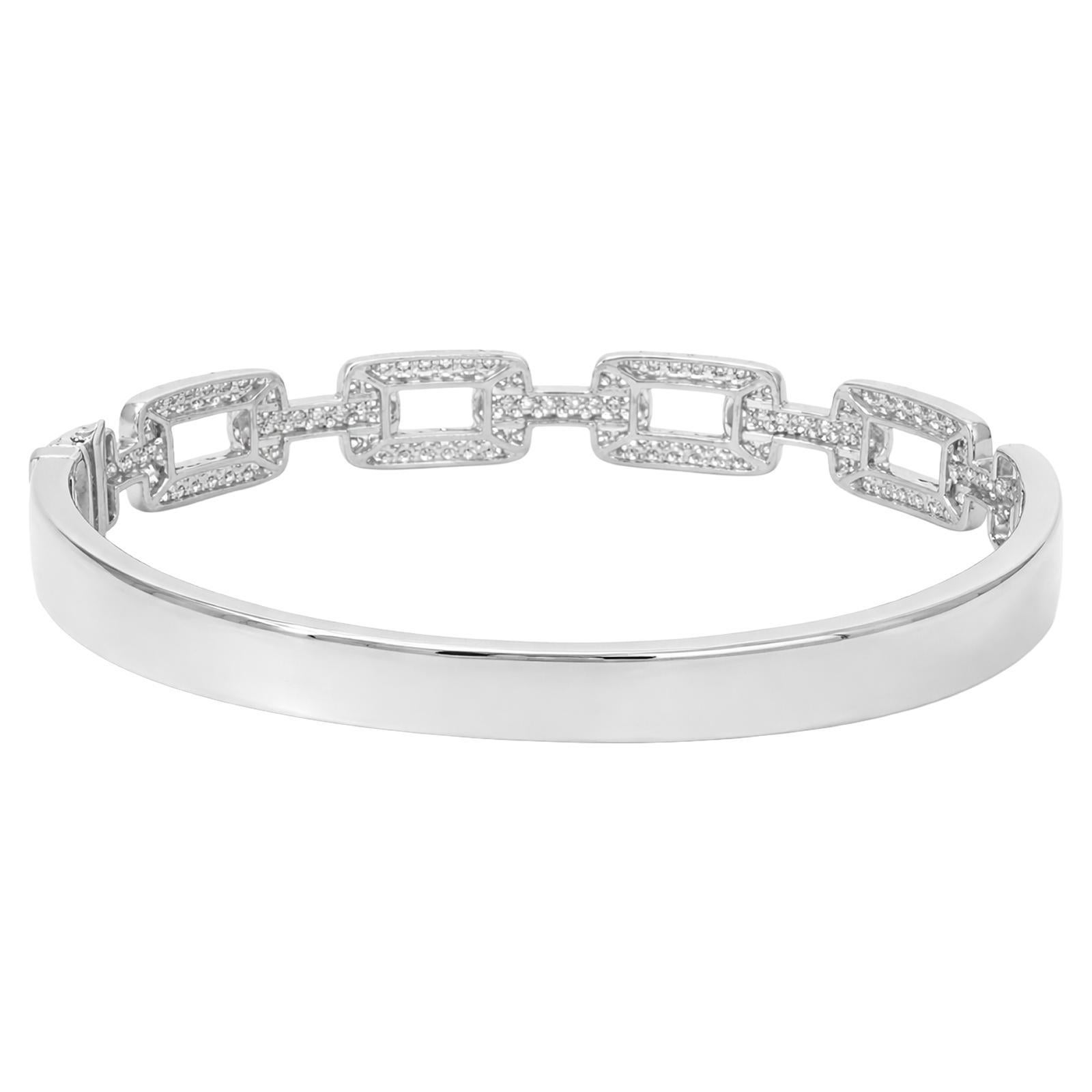 Pavé Diamond Link Bangle - image 4
