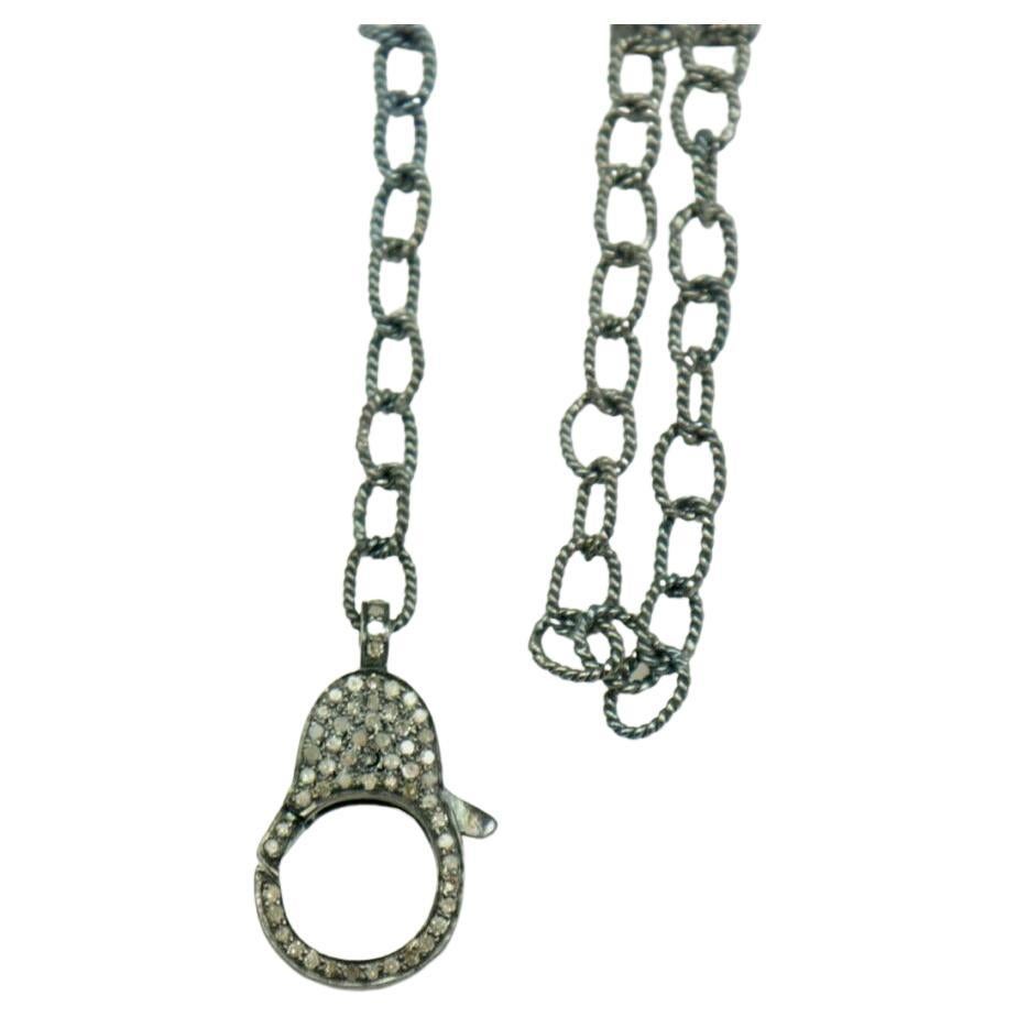 Pave Diamond Lobster Clasps Necklace 925 Silver Diamond Lock

Base Metal
Sterling Silver, 925 parts per 1000
Cut
Excellent
Metal
Sterling Silver
Main Stone Shape
Round
Pendant Shape
Lobster
Country/Region of Manufacture
India
Length (inches)
18
Main
