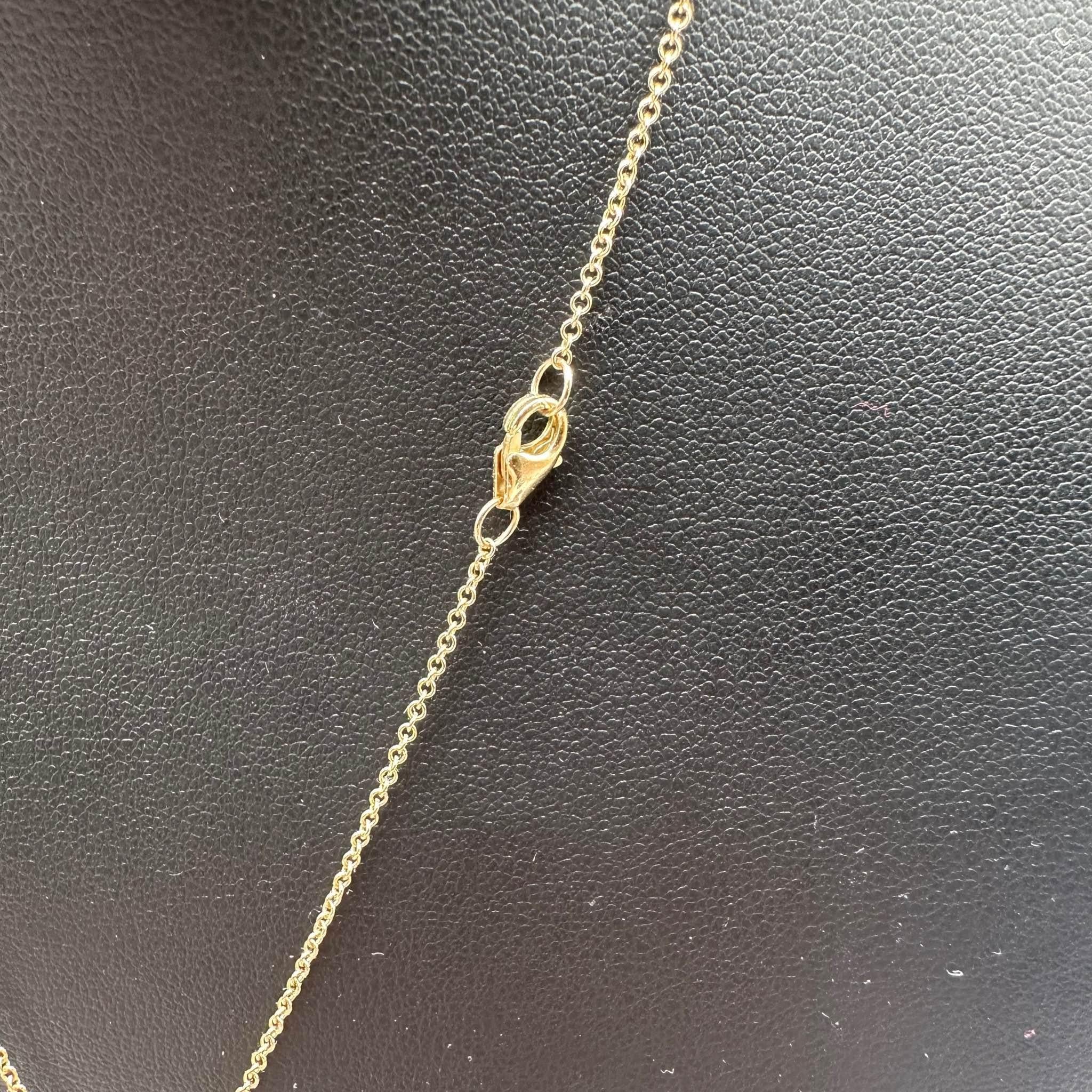 Collier bicolore en or 14 carats avec diamants pavés de 0,75 carat poids total GH I Diamonds, 16