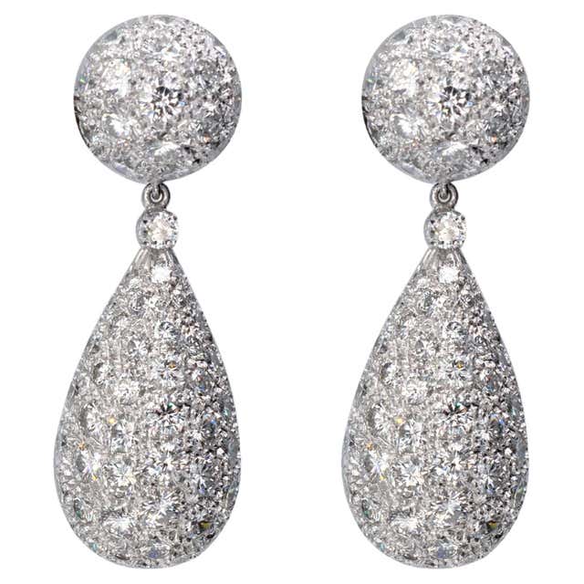 Marchisio Diamond and Gold Earrings For Sale at 1stDibs