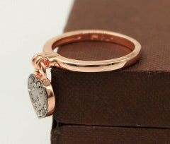 Bague fantaisie en or rose 925 avec diamants pavés pour des occasions spéciales