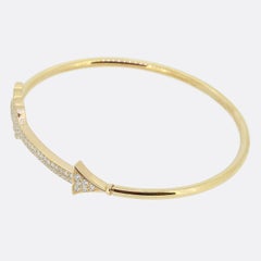 Pavé Diamond Set Arrow Bangle
