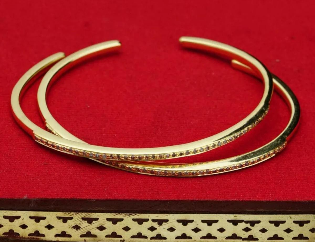 Pave Diamond Single Line Pulsera Brazalete 925 Silver Diamond Bracelet Regalo de boda. en venta 5