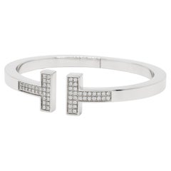 Pavé Diamond Square Bracelet in White Gold