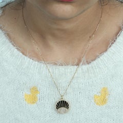 Pave Diamond Sun Charm In 14k Yellow Gold