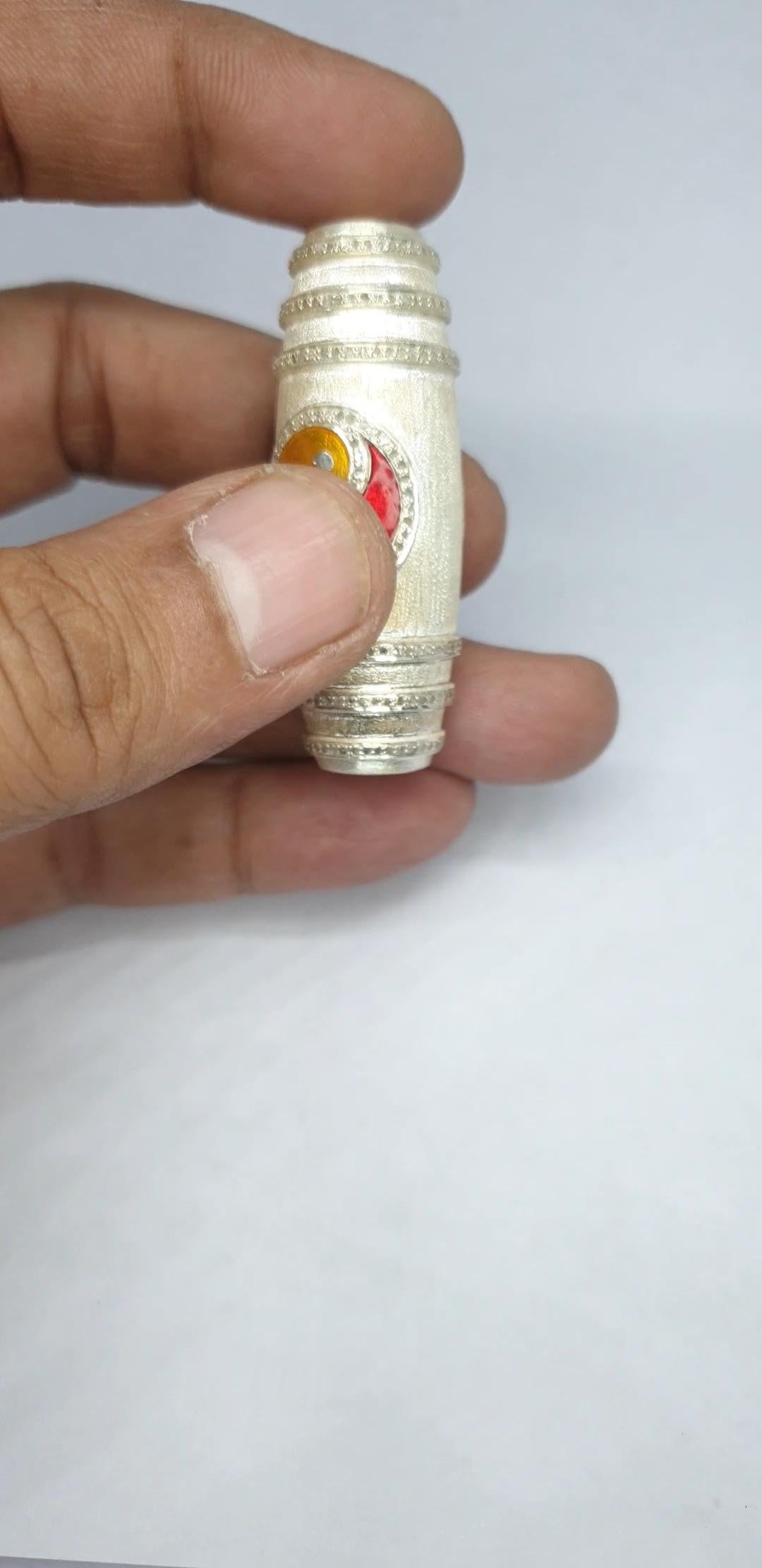 Pave diamond textured silver yin yang pendant enamel Bracelet For Sale 7