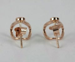 Pave Diamond Trendy Huggie Earring in 14k Gold Stud Minimalist