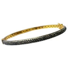 Pave Diamond Wedding Bangle 925 Silver Diamond Beautiful Bangle Wedding Day Gift