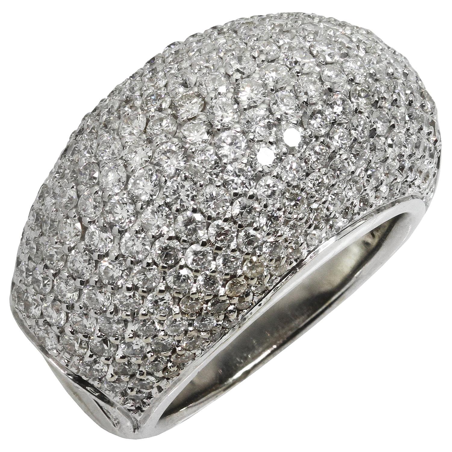 Damiani Gomitolo Diamond White Gold Ring. Sz. 56-7.75 For Sale ...