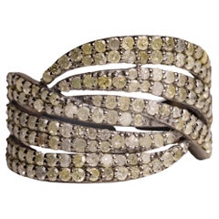 Pave` Diamond Wrap Band Ring