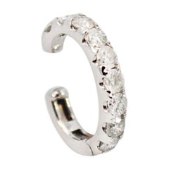 Pave Ear Cuff in 18K White Gold with 0.66ct Diamond