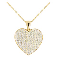 Pave Heart Pendant