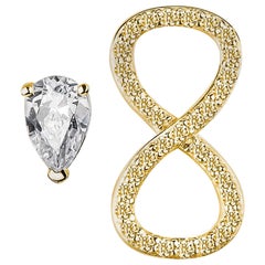 Pave Infinity Mismatched Earrings Pave Infinity Mismatched Earrings