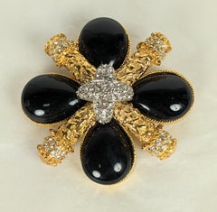 Pave Maltese Cross Brooch