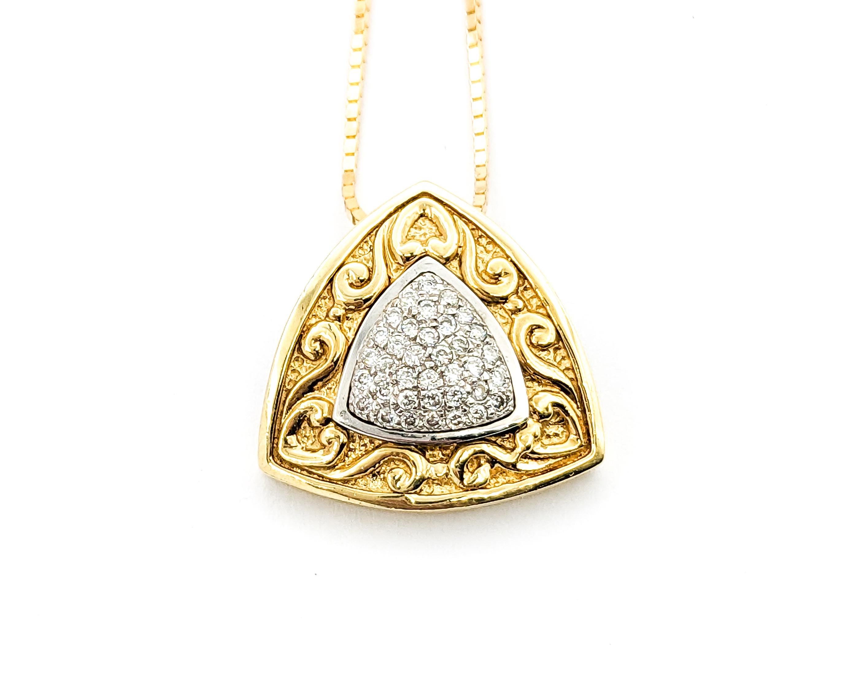 Pave Pendant With Diamonds For Sale 3