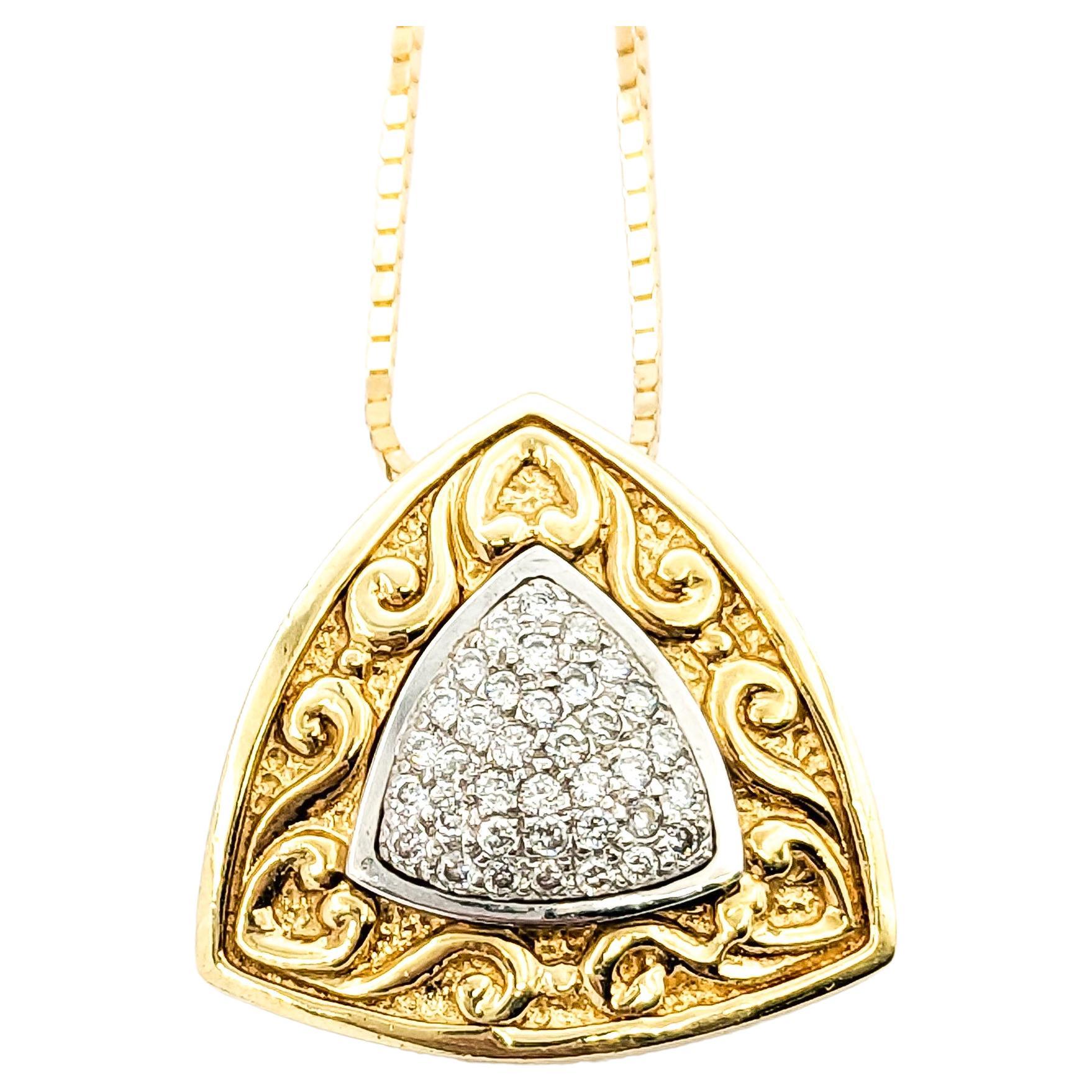 Pave Pendant With Diamonds For Sale