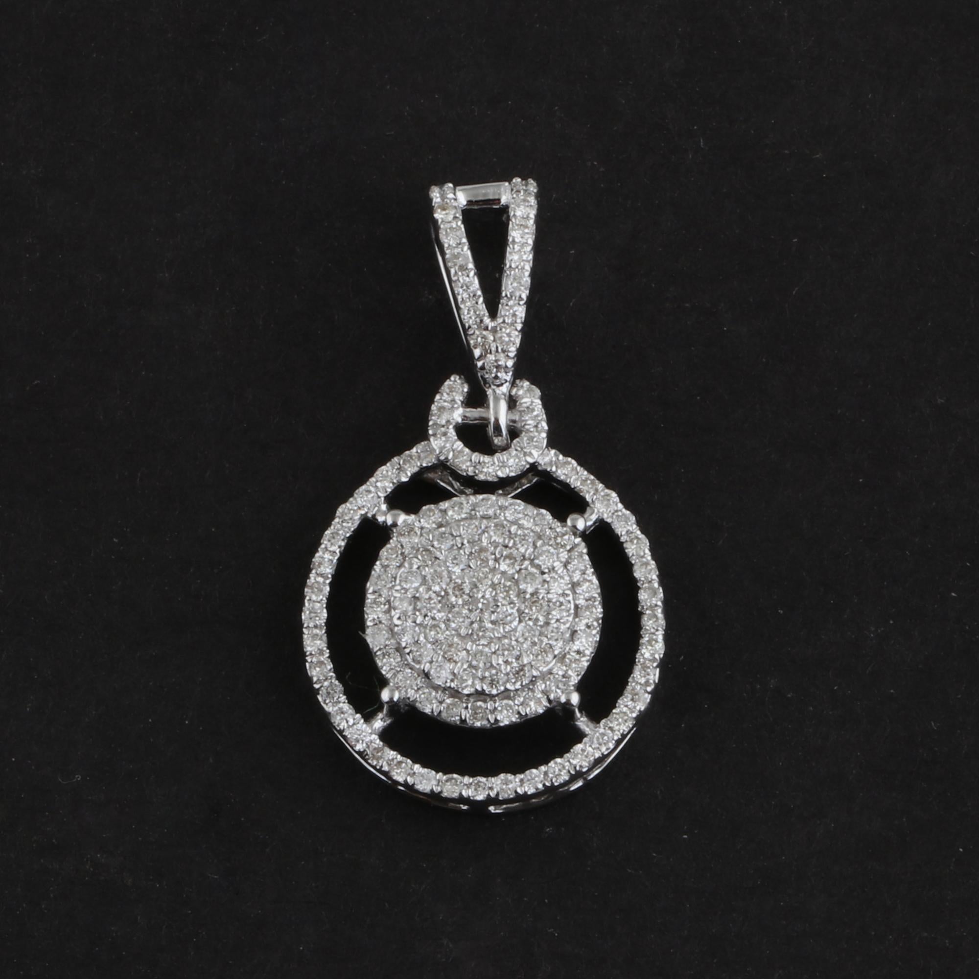 Diese exquisite Halskette ist aus 14-karätigem Gold gegossen und mit 0,40 Karat funkelnden Diamanten besetzt.

FOLLOW SPECTRUM JEWELS Storefront, um die neueste Collection'S und exklusive Stücke zu sehen. Spectrum Jewels ist stolz darauf, ein Top