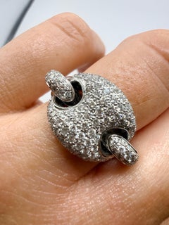 Pave set diamond ring 18KT gold