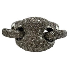 Pave set diamond ring 18KT gold