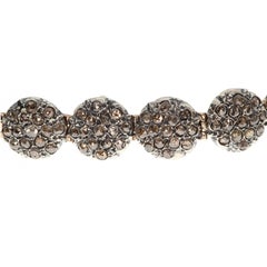 21st Century 9 Karat Rose Gold and Diamond Cesellato Tennis Bracelet