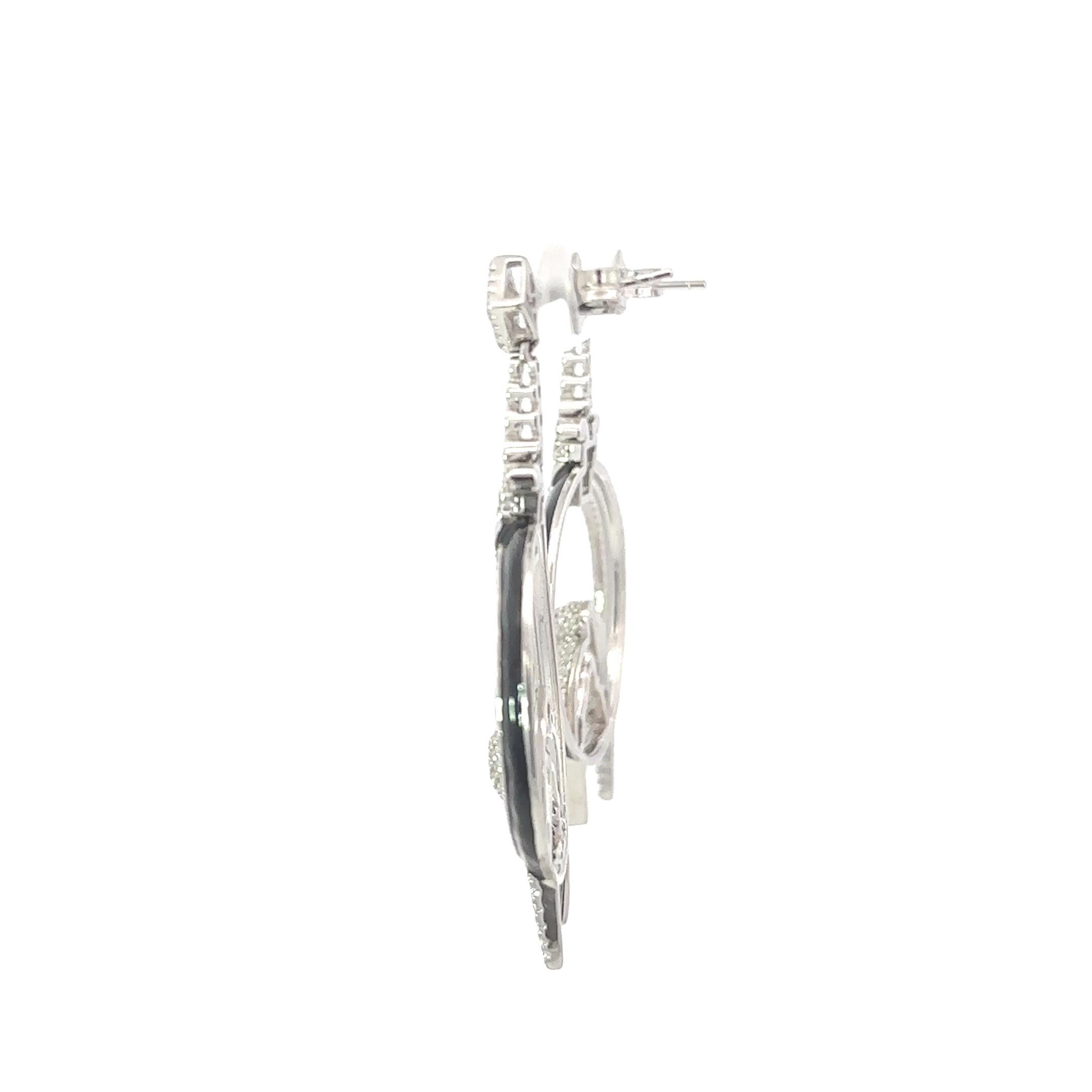 Pave Zirkon Liebe Vögel baumeln Ohrringe in Sterling Silber Geschenk für Mütter Tag (Rundschliff) im Angebot