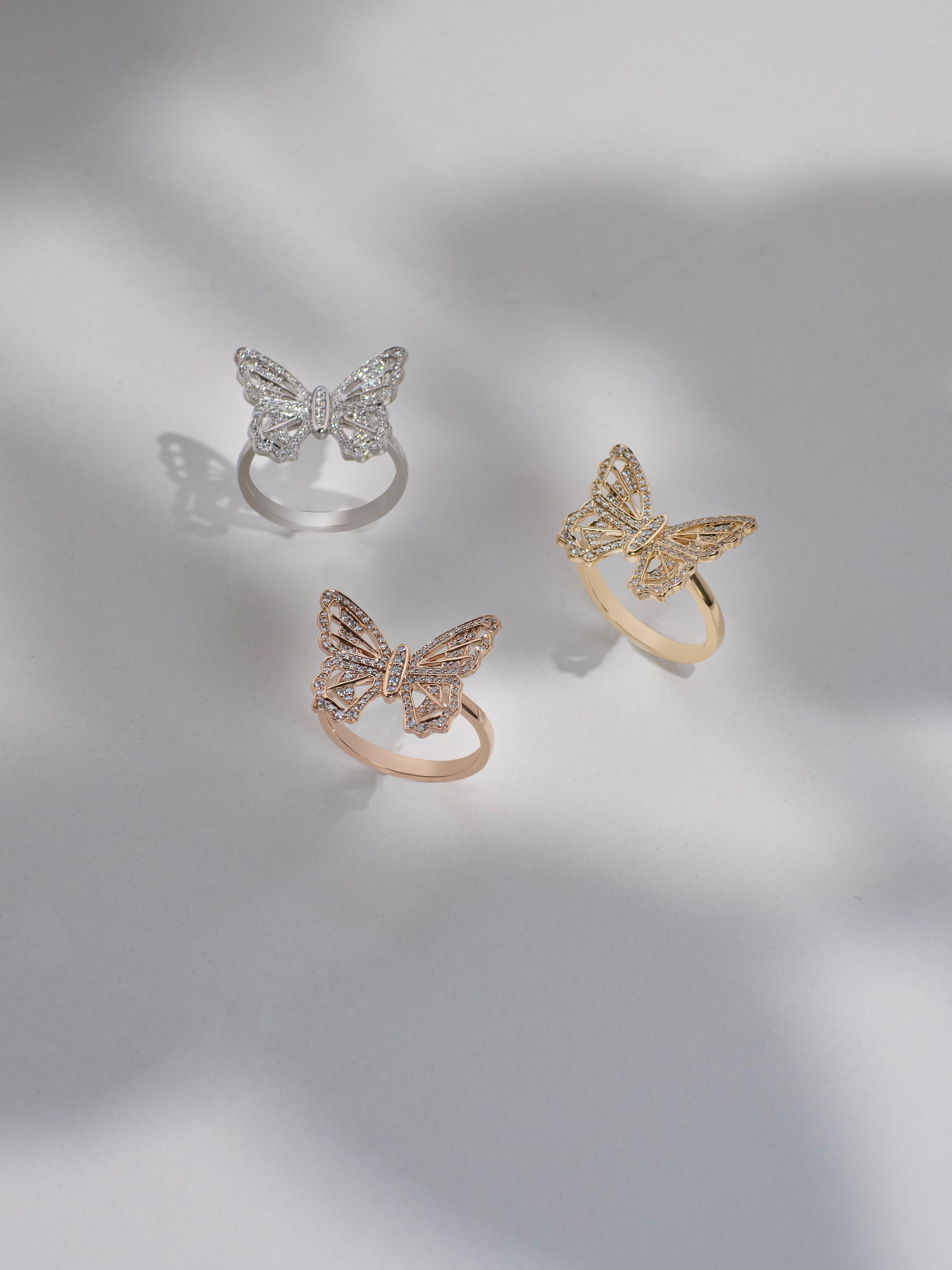 Bague en or jaune 18k avec diamant pavé Unisexe en vente