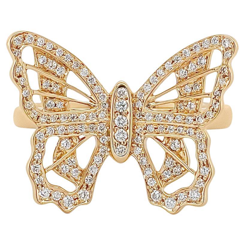 Anillo de Diamantes Pave'd en Oro Amarillo de 18k