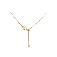 Pave'd Emerald Circle Necklace in 18k Yellow Gold