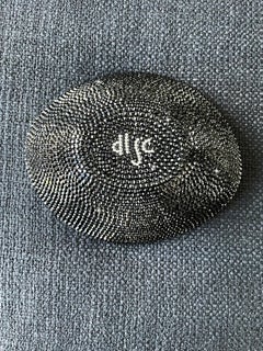 Paved Small Crystal Bowl Jet, Aurum, CLC