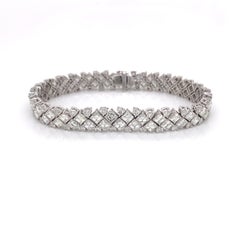 Bracciale tennis con pavee e fantasia