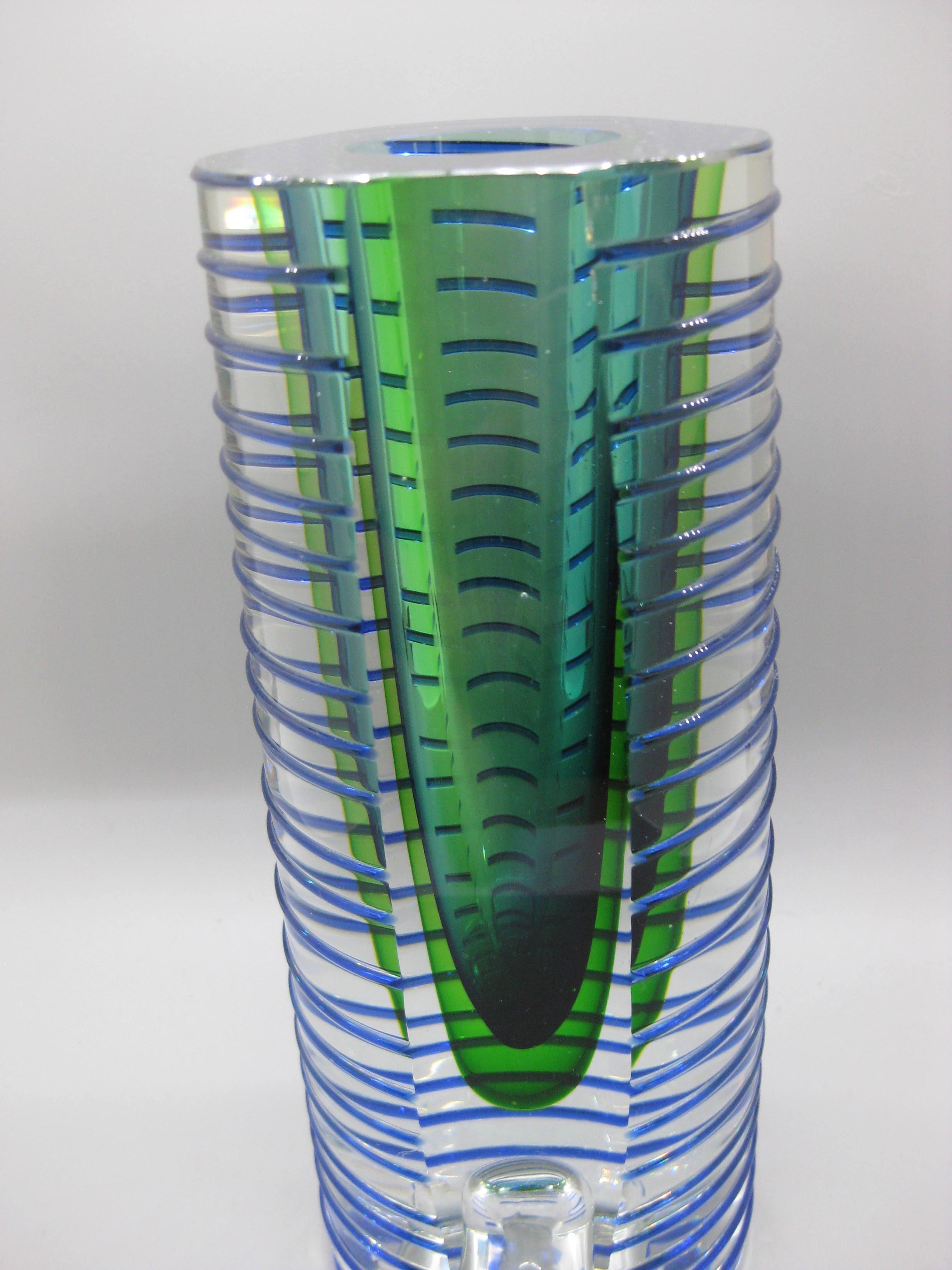 Pavel Hlava Tschechische Sommerso Post Modern Art Glas 8