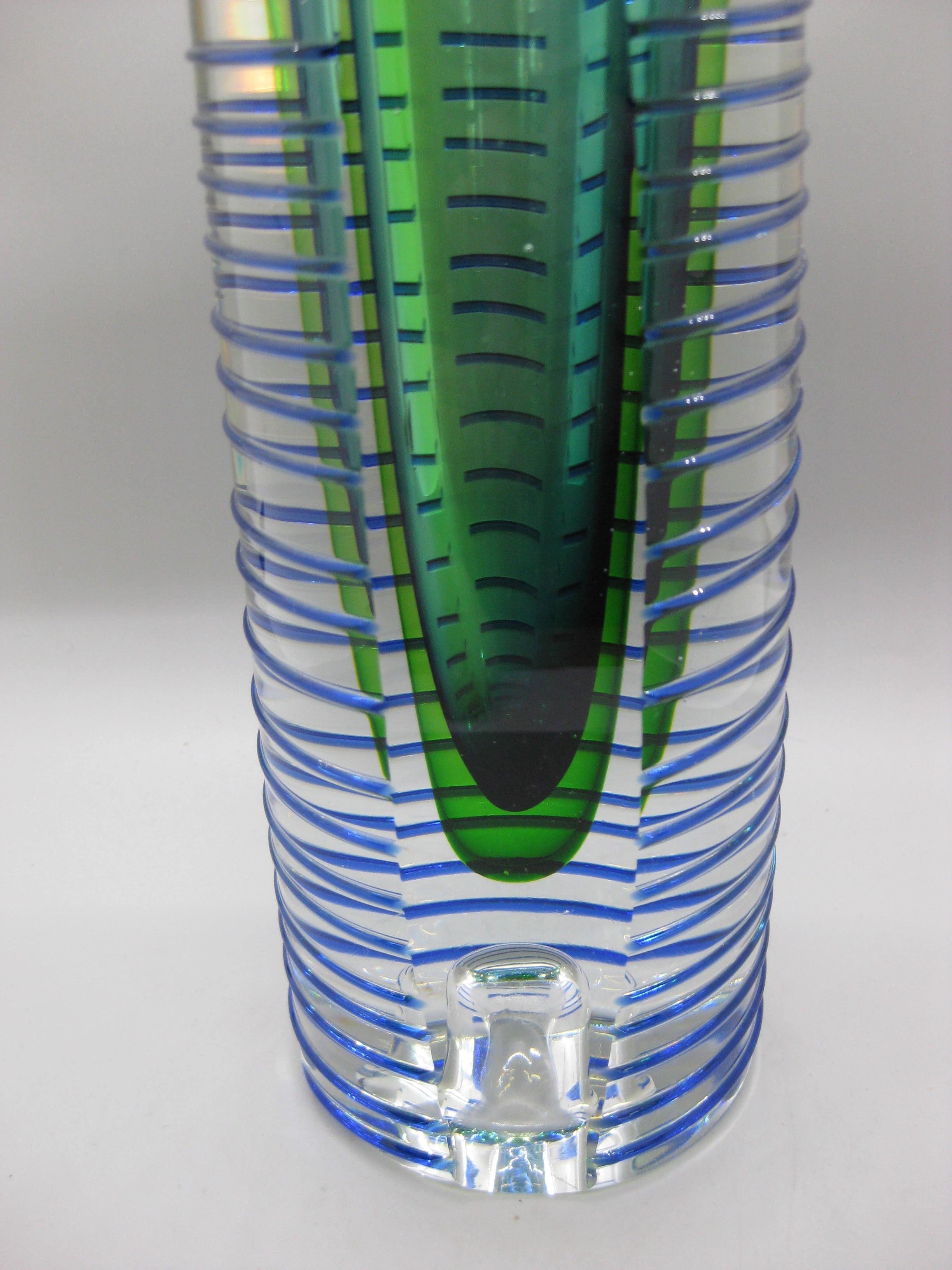 Pavel Hlava Tschechische Sommerso Post Modern Art Glas 8