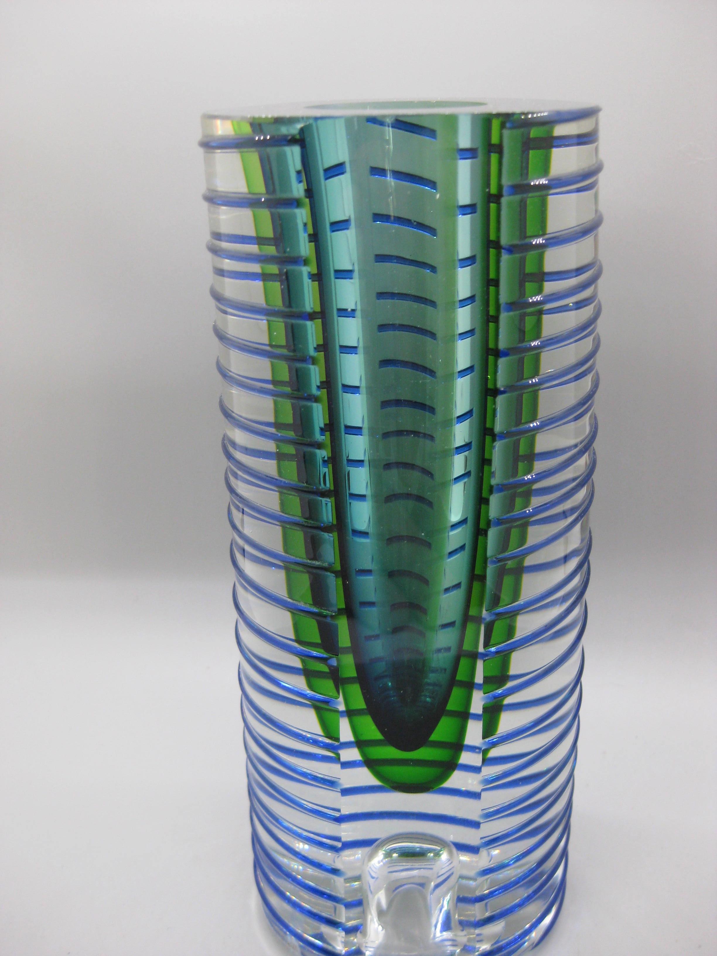 Pavel Hlava Tschechische Sommerso Post Modern Art Glas 8